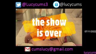 Lucycums Jul 11, 2022 18:29 pm webcam show. Duration 00:41:15 - CamShows.tv