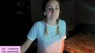Alisonlilbaby 2019-Jul-11 0:28 am webcam show. Duration 00:55:35 - CamShows.tv