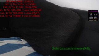 Ohmysweetkitty 2020-Dec-18 webcam show. Duration 00:26:50 - CamShows.tv